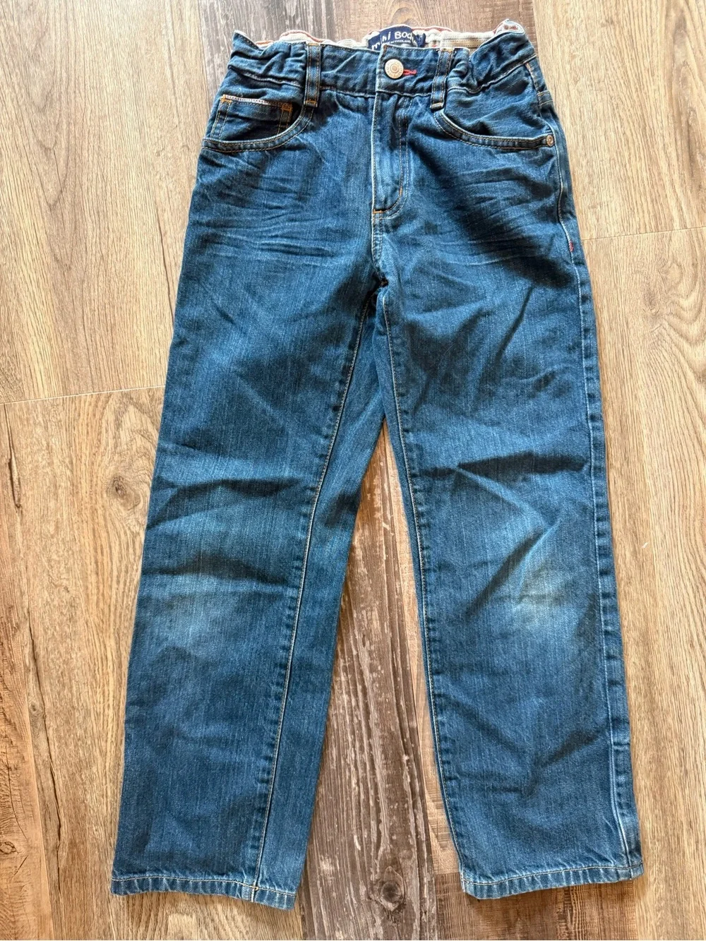 Mini Boden Straight-Leg Blue Denim Jeans